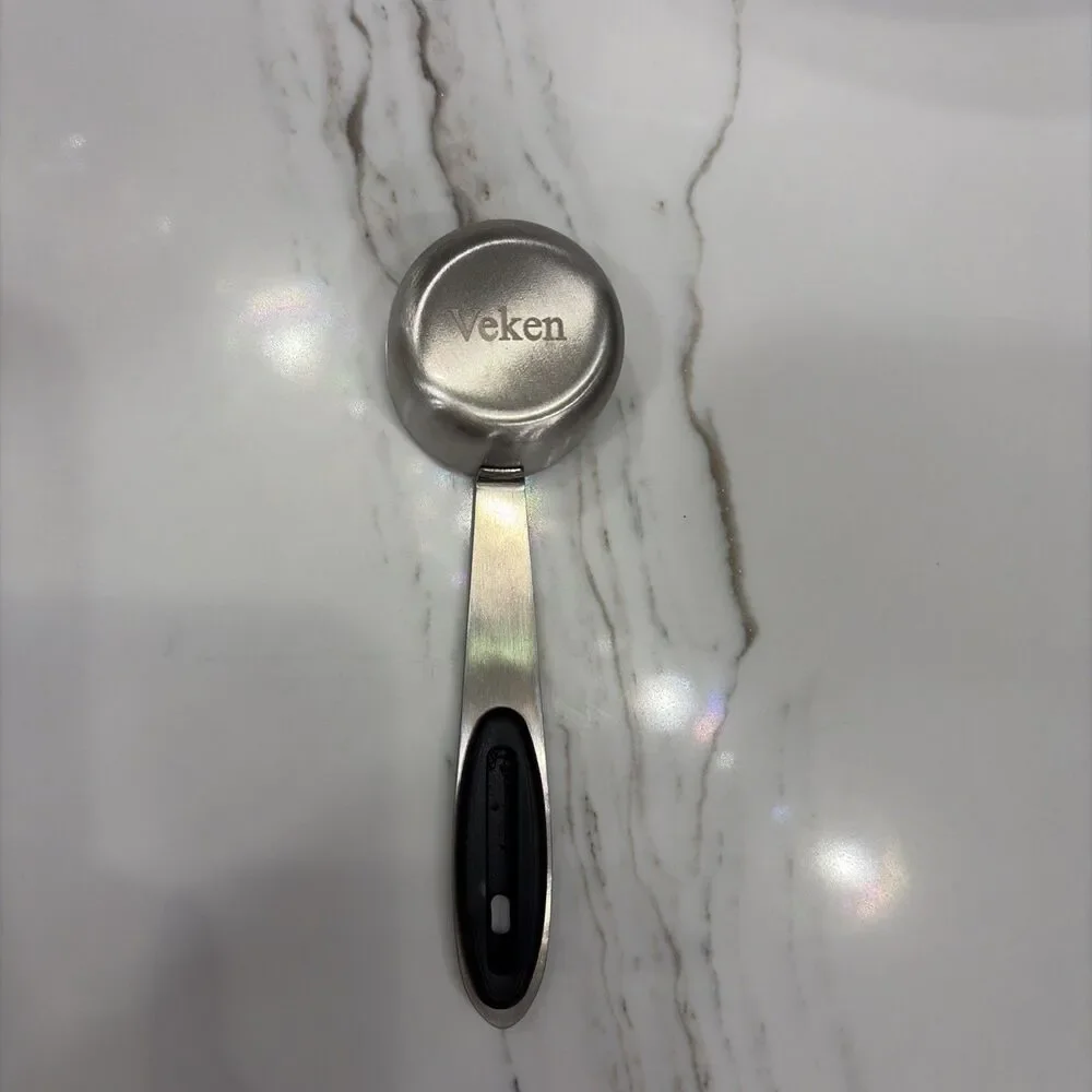 VEKEN 1/8 Cup Measuring Spoon Coffee Scoop Stainless Steel 30mL
